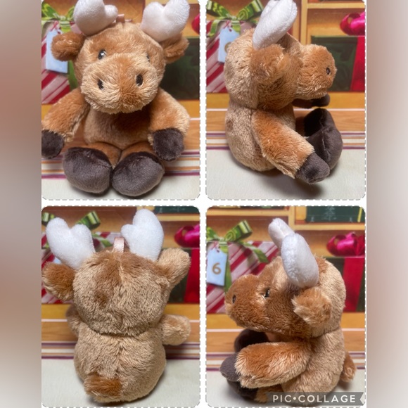 1 BRAND NEW GUND MINI MERRY MOOSE PLUSH ORNAMENT TOY APPROX 4” PRICE FIRM - Picture 15 of 16
